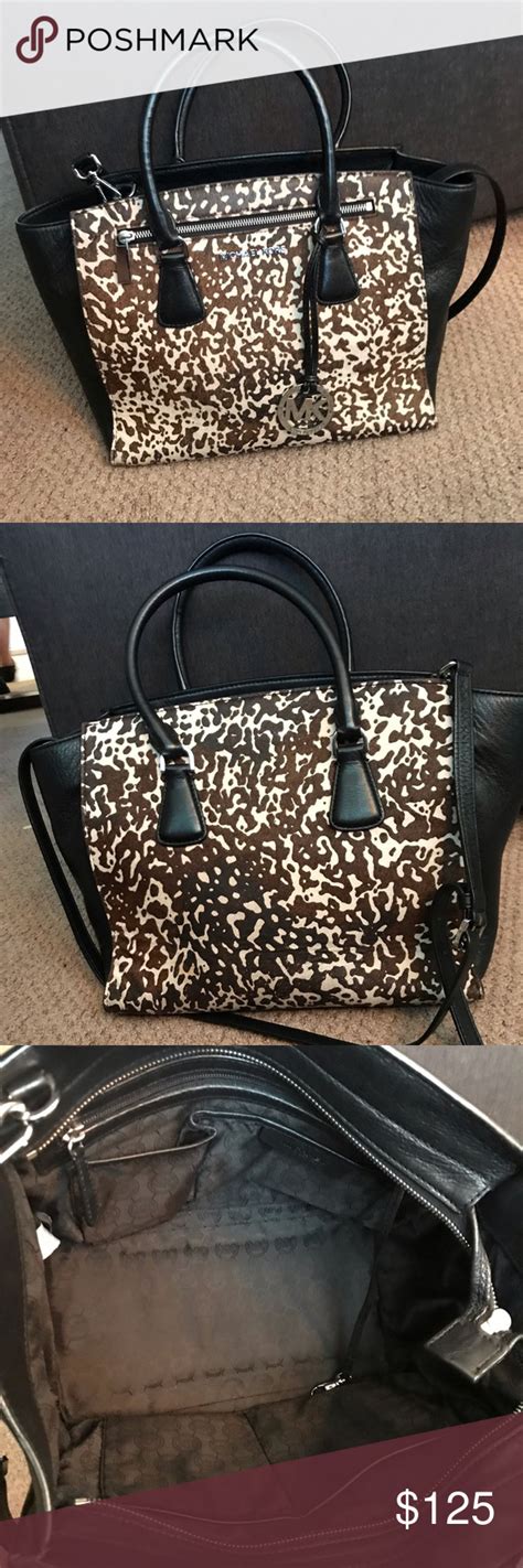 michael kors cow print purse and wallet set.jpg